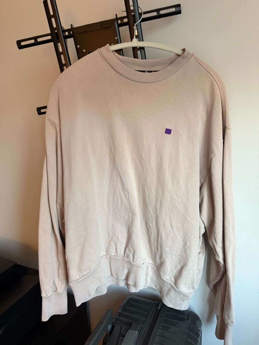 Acne Studios fleece face sweashirt
